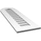 Ekena Millwork Round Top Surface Mount PVC Gable Vent: Non-Functional, w/ 3-1/2"W x 1"P Standard Frame, 12"W x 40"H GVPRT12X4001SN - alternate 3